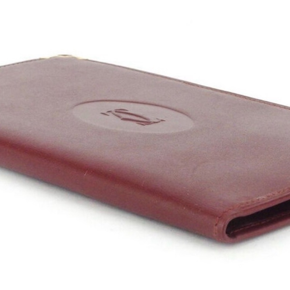 Cartier VINTAGE Burgundy Long Wallet EUC - Picture 4 of 15